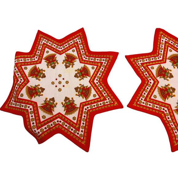 Vintage Kolf Austria Christmas Star Napkins and Table Runner Set READ - Picture 10 of 11